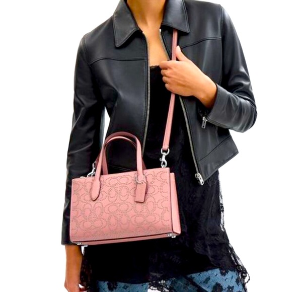 NWT Coach Outlet Nina Small Tote Bag  Signature Rivets - Picture 3 of 8